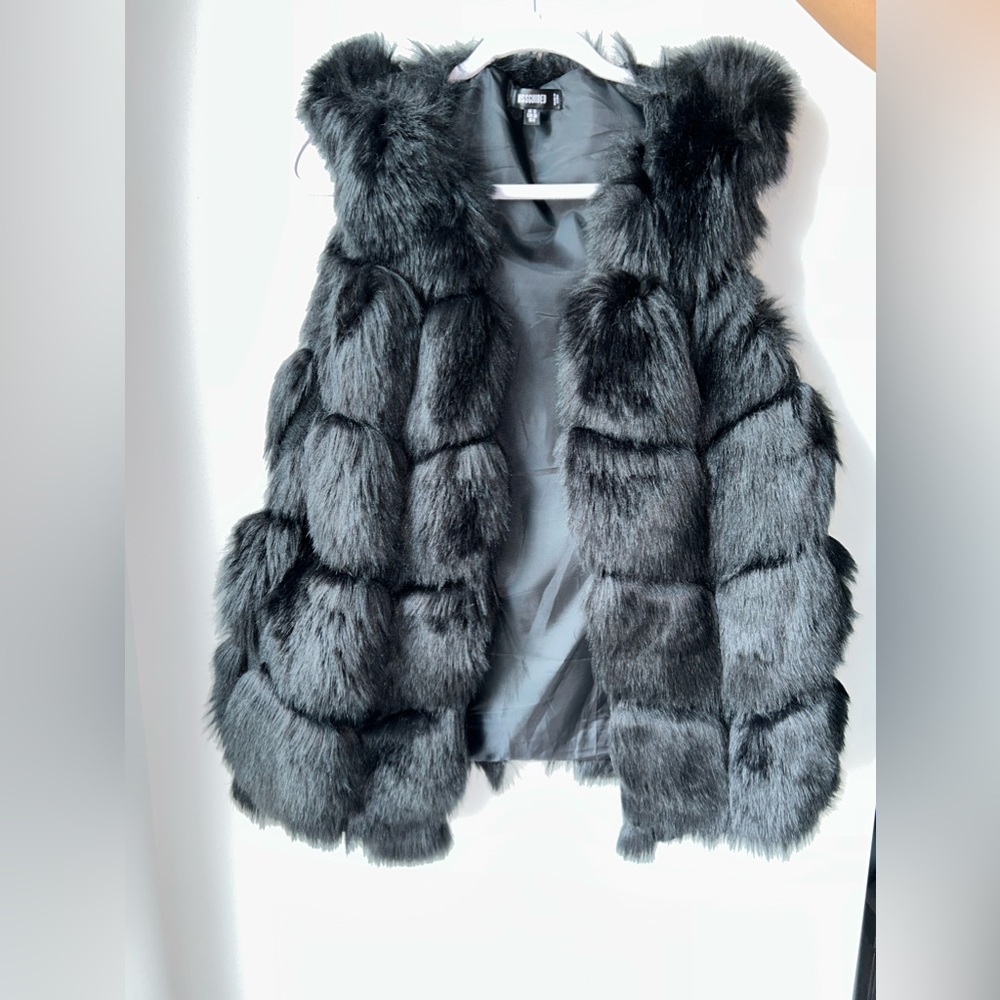 Faux fur vest